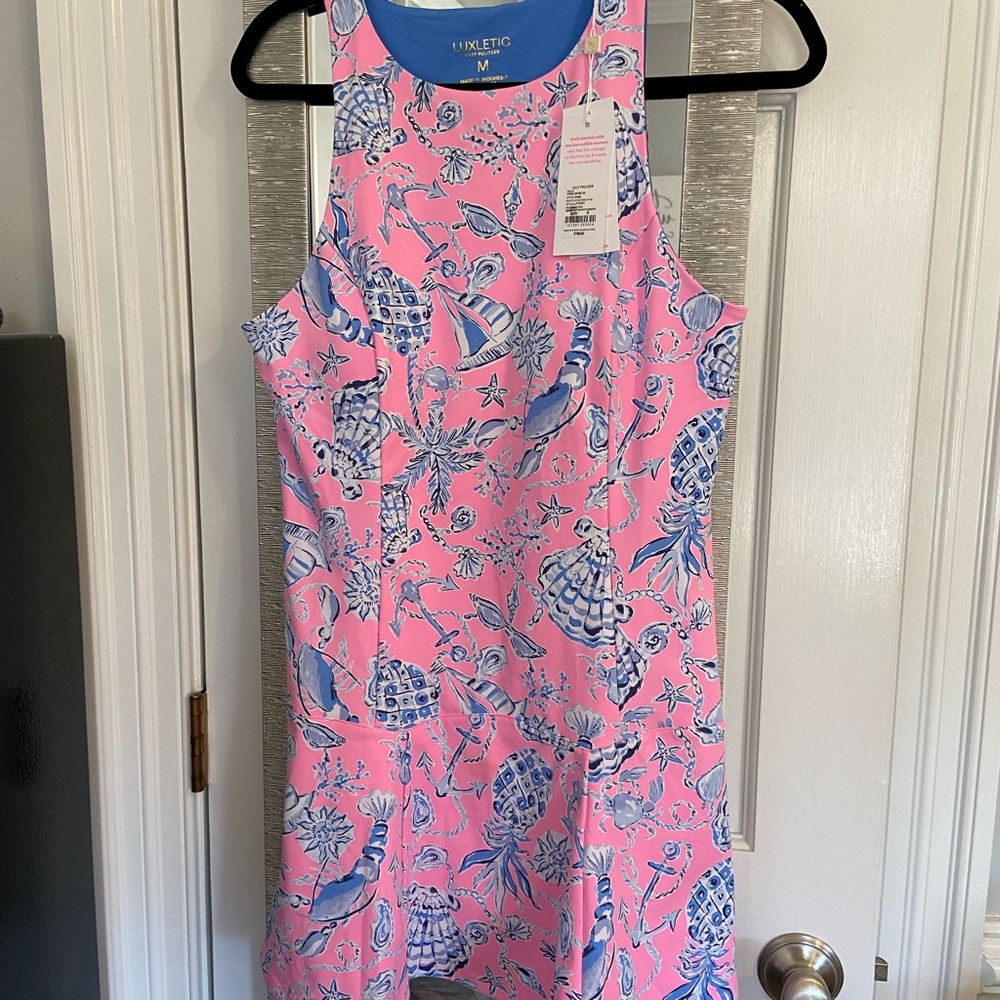 NWT Active Luxletic Lilly Pulitzer Mini Dress w shorts